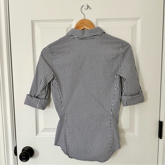 Zara Striped Blue Top - Picture 8 of 9